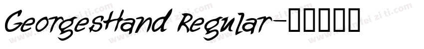 GeorgesHand Regular字体转换